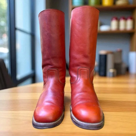 Levi’s-Rare Vintage 70’s campus leather pull-on boots. Men’s 11. Cognac. EUC - Picture 16 of 16